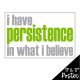 I Have Persistence in What I Believe Poster