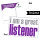 I Am A Great Listener Postcard