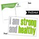 I Am Strong and Healthy Postcard