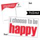 I Choose to Be Happy Postcard