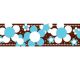Hot to Dot Blooms Border