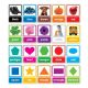 Colors & Shapes in Photos Bulletin Board