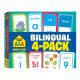 Bilingual Flash Cards 4 pack