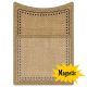 Burlap Magnetic Storage Pocket