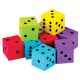 Foam Colorful Dot Dice-Set of 20