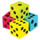 Foam Colorful Jumbo Dice-Set of 4