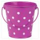 Purple Polka Dots Bucket
