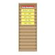 Burlap Pocket Chart-14 Pockets