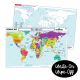 The World Map 2-Sided Dry-Erase Learning Mat