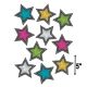 Chalkboard Brights Star Cut-Outs