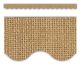 Burlap Scalloped Border