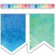 Watercolor Pennants Die-Cut Border