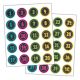 Chalkboard Brights Number Stickers 1-40