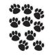 Paw Prints Black Cut-Outs