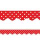 Red Polka Dots Scalloped Border