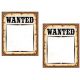 Western Wanted Poster Cut-Outs