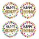 Confetti Happy Birthday Wear 'Em Badges