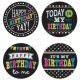 Chalkboard Brights Birthday Wear 'Em Badges