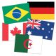 International Flags Instructional Accents