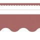 Deep Rose Scalloped Border