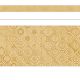 Wonderfully Wild Golden Textile Straight Border