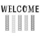 Black & White Welcome Bulletin Board