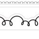 White with Black Squiggles Die-Cut Border