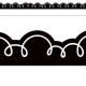 Black with White Squiggles Die-Cut Border