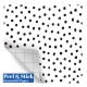 Black Painted Dots Peel & Stick Decorative Paper
