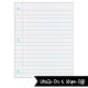 Notebook Paper Write-On/Wipe-Off Poster