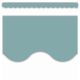 Calming Blue Scalloped Border