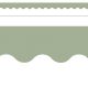 Sage Green Scalloped Border