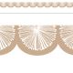 Natural Poms Scalloped Die-Cut Border