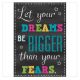 Let Dreams Be Bigger Than Fears Positive Poster