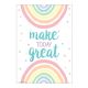 Pastel Pop Make Today Great Positive Poster