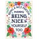 Wildflowers Nice Person Positive Poster