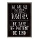 We're All In This Together Positive Poster