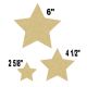 Gold Glitz Stars Assorted Cut-Outs