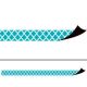 Teal Moroccan Magnetic Border Strips