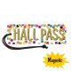 Confetti Magnetic Hall Pass