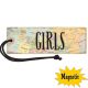 Travel the Map Magnetic Girls Hall Pass