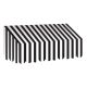 Black & White Stripes Awning