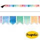 Watercolor Pennants Magnetic Border