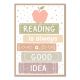 Terrazzo Tones Reading is a Good Idea Small Poster