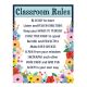 Wildflowers Classroom Rules Poster