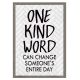 Modern Farmhouse One Kind Word Positive Poster