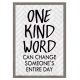 Modern Farmhouse One Kind Word Positive Poster