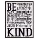 Modern Farmhouse Be Kind Poster