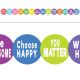 Colorful Positive Sayings Border