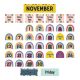 Oh Happy Day Calendar Pocket Chart Cards